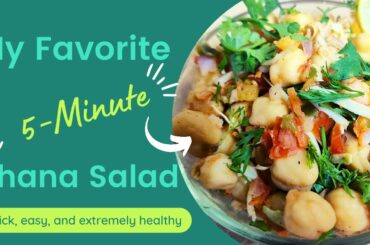 EXTREMELY HEALTHY CHANA SALAD | WEIGHT LOSS SALAD FOR LUNCH/DINNER | CHICK PEA / KABULI CHANA SALAD