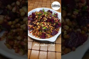 Beetroot Salad With Sprouts | Healthy Recipes #shorts #shortrecipes #shortfeed #ytshorts #viral
