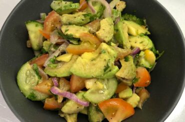 Delicious & Healthy Cucumber Tomato Avocado Salad Recipe