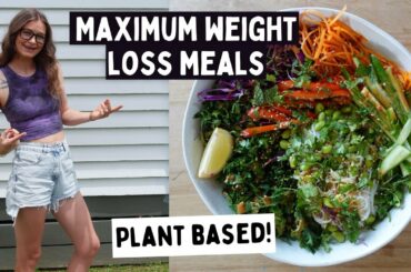 Delicious vegan weight loss meals in UNDER 15 MINUTES//3 easy vegan recipes