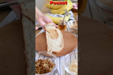 Easy & Quick Healthy Breakfast Recipe Ideas Peanut Butter Sandwich #shorts