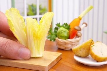 Fresh Miniature Korean Cabbage Jeongol Stew | So Tasty Miniature Healthy Food Recipe