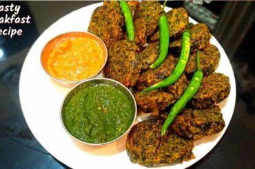 Breakfast Recipe | Healthy Breakfast For Kids | Easy & Crispy Break Fast Idea | Bathua Patore Recipe