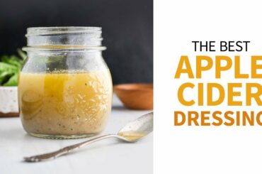 Apple Cider Vinaigrette | easy salad dressing recipe!