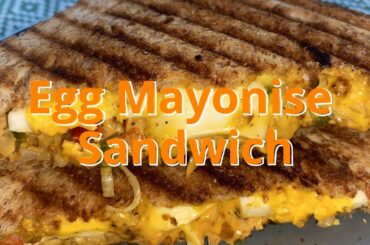 Egg Mayonnaise Sandwich Recipe | Healthy Breakfast | Quick Snacks | 5 Minutes Eggs Recipes