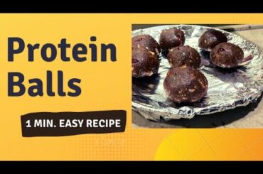 Easy 1 minute Protein Balls Recipe | Healthy Recipes | Priyaank Arora