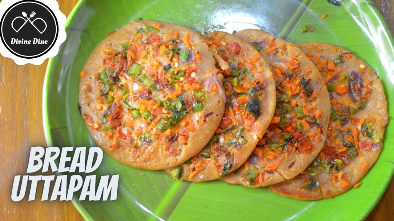 BREAD UTTAPAM | Healthy Breakfast Recipe with Bread BREAD UTTAPAM | Healthy Breakfast Recipe with Bread