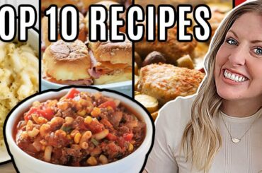 10 of the EASIEST Weeknight Meals - BEST Recipes for Dinner!