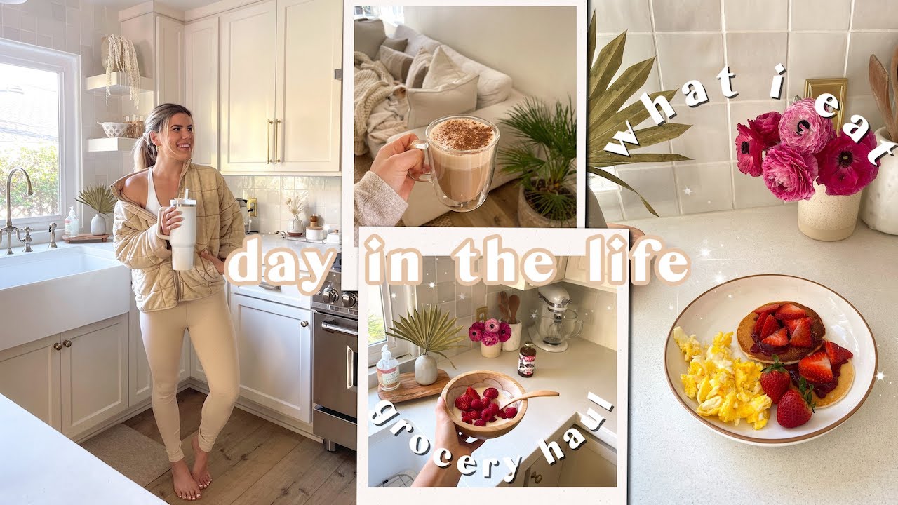 DAY IN THE LIFE | what I eat, at-home workout, quick healthy dinner recipe + healthy grocery haul! DAY IN THE LIFE | what I eat, at-home workout, quick healthy dinner recipe + healthy grocery haul!