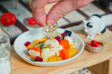 How to make vegetarian salad with mango sauce | Amazing Cooking Idea.