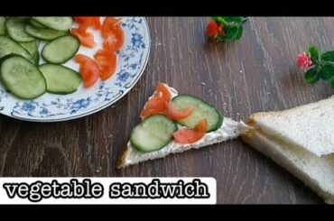 Healthy vegetable sandwich | mayo vegetable sandwich recipe in 5 mint lunch box recipe #sandwich