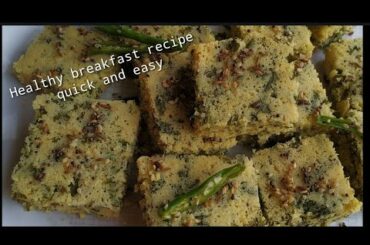 Healthy breakfast recipe in 10 minutes - quick and easy breakfast recipe indian - veg breakfast