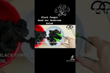 Black Fungus Salad Recipe #woodearmushrooms #vegan #vegetarian