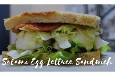 Salami Egg Lettuce Sandwich|Healthy Breakfast & Snack Recipe|Yummy Sandwich|Quick & Easy Recipes