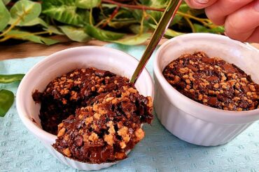 Delicious baked oatmeal recipe in 1 minute! Low calorie dessert for breakfast!