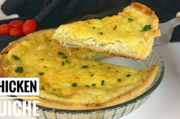 Deliciousnessly | ORIGINAL QUICHE RECIPE | Quiche Crust Recipe | Chicken Quiche