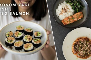 I Cooked 3 Easy "Fake" Japanese Meals at Home | lazy, healthy recipes | relaxing