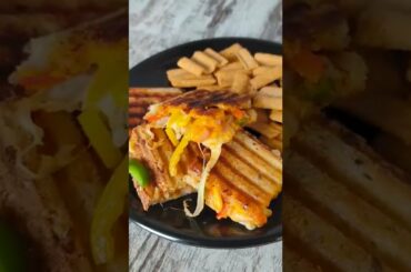 Grilled Cheese Protein Sandwich Recipe | Easy 5 min Multigrain Sandwich #ytshorts #shorts #recipe