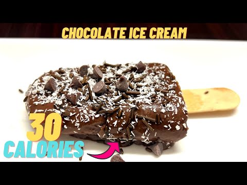 30 Calorie Chocolate Ice Cream Bar- Low calorie ice cream recipe 30 Calorie Chocolate Ice Cream Bar- Low calorie ice cream recipe