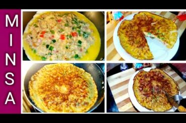 Bread Pizza Omelet | Easy Omelet  Recipe _ Healthy Breakfast Recipe _ by cooking with Minsa