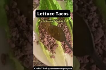 Lettuce Tacos | #shorts #healthydinner #recipes #healthyeating #weightlossrecipes #lowcalorie