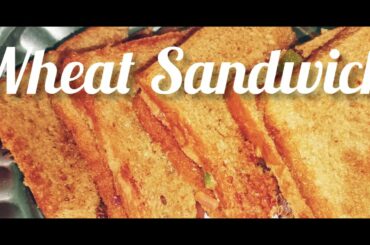 Wheat Onion Sandwich Recipe/Wheat Bread Recipe/Wheat Sandwich/Healthy Recipe/AJ Wonders