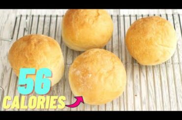 56 calorie instant buns without yeast and butter/oil- Low calorie bread recipe