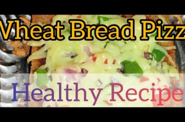 Wheat bread Pizza Recipe/Easy cooking/Healthy snacks/AJ Wonders