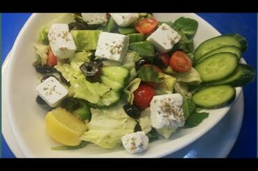 How to make the perfect  and  Healthy Greek salad & dressing  recipe || #salahuddin's creation