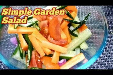 Fresh Garden Salad Recipe !! Simple Garden Salad  & Healthy