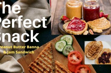 Peanut Butter Banana And Jam Sandwich Friendly Kids Healthy Snacks Recipes #shorts
