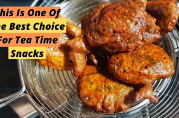 Tea Time Snacks | How To Make Palak Pakoda | Healthy Snacks Indian Recipe | Spinach Fritters |