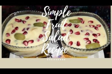 Simple Custard recipe|Fruit salad Recipe|Healthy recipe