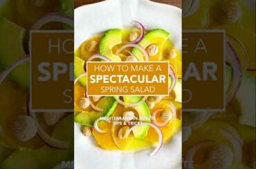 How to Make an ORANGE AVOCADO SALAD Recipe! So SIMPLE and HEALTHY! A Mediterranean Minutes #shorts