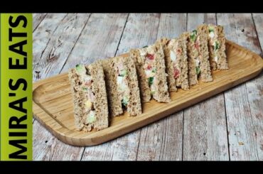 Nutritious Tuna Fish Sandwiches | Brown Bread Diet Sandwich | Healthy Sandwiches by Mira's Eats