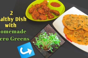 2 Healthy Snacks With Homemade Micro Greens/ Kids Healthy Snack Box Recipe In Malayalam [ENG SUB]