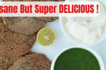 HEALTHY Bread From Millet (Bajra) & Sprouts With Green Chutney. Weight loss Recipe
