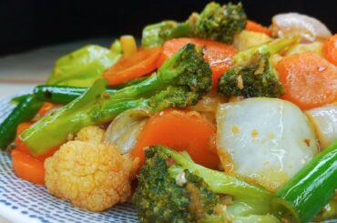 Chinese Vegetable Stir Fry | 10 Minutes Healthy Recipe | Weight Loss Recipe | Sauteed Vegetables