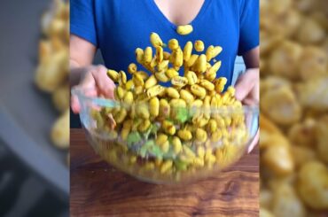 High protein peanut chaat recipe for weight loss | Healthy peanut salad for breakfast   #shorts