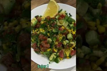 Simple & Quick Healthy Salad Recipe | Avocado Corn Cucumber Tomato Salad | Rasoi Lifestyle #Shorts