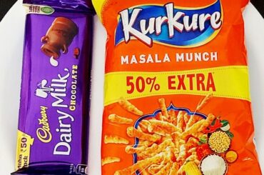 When Kurkure Meets Dairy Milk| 5 Minutes Snacks Recipe | Dairy milk & Kurkure | Quick Evening Snacks