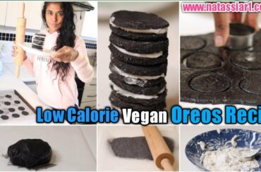 Low Calorie Oreos Recipe | Healthy Vegan Oreos | Healthy Homemade Oreos | natassiar1