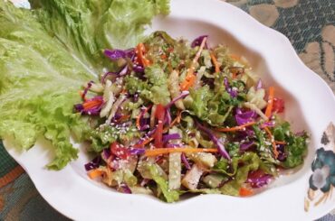 Green Salad Recipe/Supper Healthy And Delicious Salad Recipe/Flavour Of Desi Food/Fresh Dressing