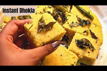 Homemade Instant Dhokla Recipe|A Healthy snacks Recipe|Low calorie Food Dhokla Recipe