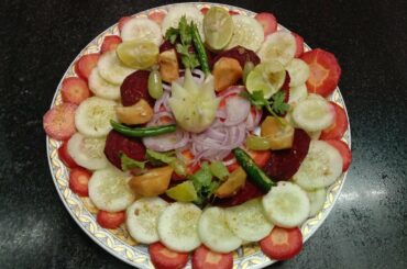 Fresh And Healthy Salad Decoration.                                                 #shorts