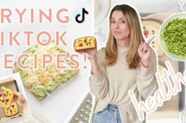 TESTING VIRAL HEALTHY TIKTOK RECIPES | Honest Taste Test + Are They Worth The Hype...?
