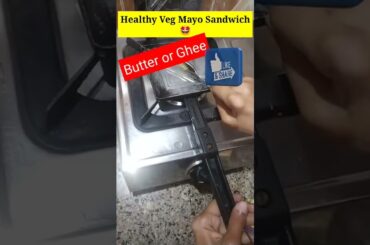 Healthy Veg Mayo Sandwich | Mayonnaise Sandwich recipe #shorts #youtubeshorts