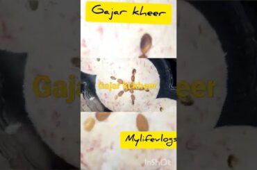 Gajar ki kheer very health easy Recipe come my channel mylifevlogs.