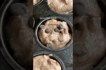 Healthy Chocolate chip banana muffins #shorts #healthyrecipes #trythisrecipe #stayhealthy