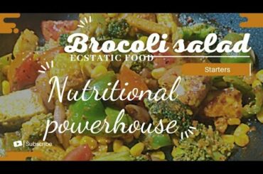 Brocoli salad recipe | Healthy starters | Healthy salad recipe in Indian style | Healthy brocoli